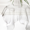 Okrągły stolik kawowy 60 cm designerski z przezroczystego pleksi Drappeggi Sprzedaż
