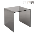 Nowoczesny stolik kawowy z przezroczystego pleksiglasu 50x40x50 cm 80'S Big Promocja