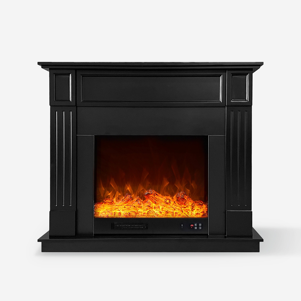 Elektryczny kominek z czarną ramą energooszczędny 1500W Göteborg N Promocja Elektryczny kominek z czarną ramą energooszczędny 1500W Göteborg N Promocja