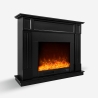 Elektryczny kominek z czarną ramą energooszczędny 1500W Göteborg N Oferta