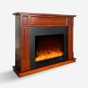 Kominek elektryczny o mocy 1500 W z ramą z imitacją drewna Göteborg M Oferta