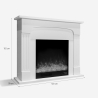 Kamin elektryczny 1500W energooszczędny imitacja drewna Ludvika M Sprzedaż