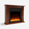 Kamin elektryczny 1500W energooszczędny imitacja drewna Ludvika M Oferta