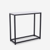 Nowoczesna konsola wejście przedpokój z metalowym stelażem 80x30x75cm Nigel Model
