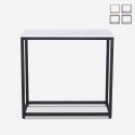 Nowoczesna konsola wejście przedpokój z metalowym stelażem 80x30x75cm Nigel Promocja