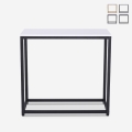 Nowoczesna konsola wejście przedpokój z metalowym stelażem 80x30x75cm Nigel Promocja