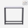 Nowoczesna konsola wejście przedpokój z metalowym stelażem 80x30x75cm Nigel Promocja