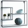 Półka ścienna kwadratowa metalowa 40x40 z 4 półkami Vanity 2 Sprzedaż