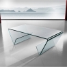 Stolik kawowy ze szkła 110x55cm z półką na czasopisma Pyramid Sprzedaż