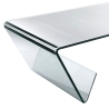 Stolik kawowy ze szkła 110x55cm z półką na czasopisma Pyramid Oferta