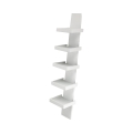 Nowoczesna półka ścienna z 5 półkami h155cm Erie White Promocja