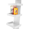 Nowoczesna półka ścienna z 5 półkami h155cm Erie White Oferta