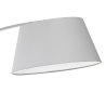 Lampa stojąca łukowa z białego metalu z marmurową podstawą h160 cm Moines Oferta