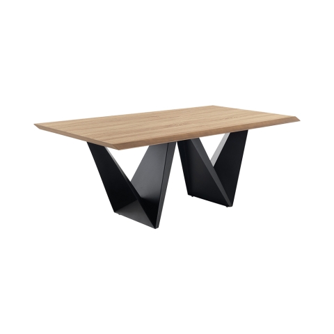 Stół jadalniany 200x100cm nowoczesny z geometryczną podstawą na 8 osób Dabliu Promocja