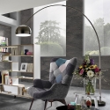 Lampa stojąca łukowa z metalu z podstawą z marmuru h220 cm Bow Sprzedaż