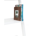 Nowoczesna biała półka ścienna w formie drabiny z 5 półkami, wys. 193 cm Peoria Oferta