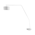 Biała lampa podłogowa łukowa z metalu, wys. 175 cm Norman Promocja