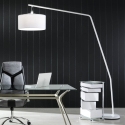 Biała lampa podłogowa łukowa z metalu, wys. 175 cm Norman Sprzedaż