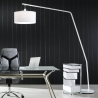 Biała lampa podłogowa łukowa z metalu, wys. 175 cm Norman Sprzedaż