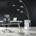 Nowoczesna lampa stojąca z 5 regulowanymi kloszami, wys. 216 cm Wellington Sprzedaż