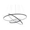 Lampa wisząca LED z plecionymi pierścieniami Ø80 cm Kering Promocja