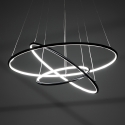 Lampa wisząca LED z plecionymi pierścieniami Ø80 cm Kering Sprzedaż