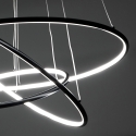 Lampa wisząca LED z plecionymi pierścieniami Ø80 cm Kering Sprzedaż