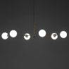 Lampa wisząca z 6 żarówkami, metal i szkło Cardy Sprzedaż