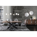 Lampa wisząca z 6 żarówkami, metal i szkło Cardy Stan Magazynowy