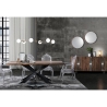 Lampa wisząca z 6 żarówkami, metal i szkło Cardy Stan Magazynowy