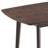 Stół jadalniany rozkładany do kuchni 120-150x75cm w kolorze ciemnego orzecha Cayer Oferta
