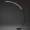 Lampa stojąca łukowa z aluminium czarny mat z LED, wys. 175 cm Nampa Sprzedaż