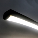 Lampa stojąca łukowa z aluminium czarny mat z LED, wys. 175 cm Nampa Sprzedaż