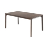 Stół rozkładany do jadalni 160-240x90cm z ciemnego drewna orzechowego Komodo Wood Promocja