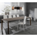 Stół rozkładany do jadalni 160-240x90cm z ciemnego drewna orzechowego Komodo Wood Oferta