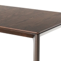Stół rozkładany do jadalni 160-240x90cm z ciemnego drewna orzechowego Komodo Wood Sprzedaż