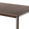 Stół rozkładany do jadalni 160-240x90cm z ciemnego drewna orzechowego Komodo Wood Sprzedaż