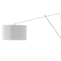 Biała lampa stojąca regulowana metalowa h210 cm Sayonara White Oferta