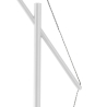 Biała lampa stojąca regulowana metalowa h210 cm Sayonara White Sprzedaż