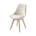 Zestaw 4 krzeseł welurowych w stylu skandynawskim do salonu i kuchni Smart Soft Oferta