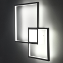 Nowoczesny plafon geometryczny kinkiet z oświetleniem LED Rhos Środki