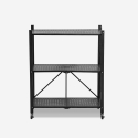 Półka składana na kółkach do kuchni 3-poziomy metalowa Kerry M Oferta