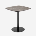 Stół do jadalni 70x70cm do restauracji kuchni imitacja marmuru czarny Mikee+ Promocja