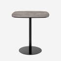 Stół do jadalni 70x70cm do restauracji kuchni imitacja marmuru czarny Mikee+ Sprzedaż