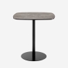 Stół do jadalni 70x70cm do restauracji kuchni imitacja marmuru czarny Mikee+ Sprzedaż