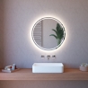 Lustro łazienkowe z podświetleniem LED, okrągłe, interfejs dotykowy, 75 cm ETR131 Promocja