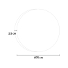 Lustro łazienkowe z podświetleniem LED, okrągłe, interfejs dotykowy, 75 cm ETR131 Oferta