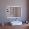 Lustro łazienkowe LED podświetlane 100x70cm z głośnikiem Bluetooth ETR109 Promocja
