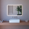 Lustro łazienkowe z polerowanymi krawędziami, dotykowe podświetlenie 110x80 cm ETR108 Promocja