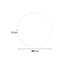 Lustro łazienkowe okrągłe z podświetleniem LED 85cm z funkcją antyparowania ETR103-L Oferta